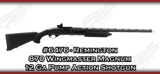 Remington 870 Wingmaster Magnum 12 Ga Pump Action Shotgun