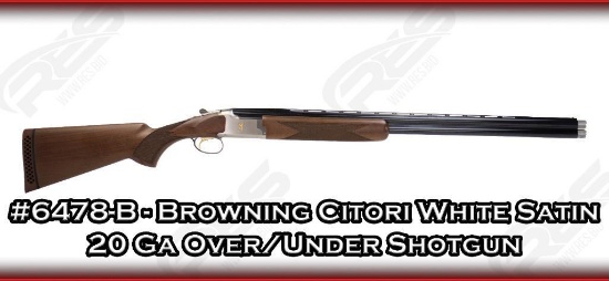 Browning Citori White Satin 20 Ga Over/Under Shotgun