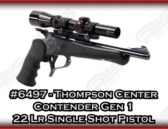 Thompson Center Contender Gen 1 22 Lr Single Shot Pistol