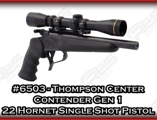 Thompson Center Contender Gen 1 22 Hornet Single Shot Pistol
