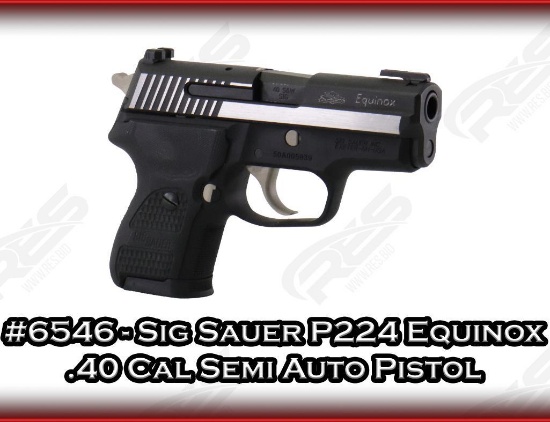Sig Sauer P224 Equinox .40 Cal Semi Auto Pistol