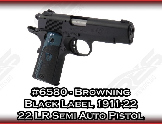 Browning Black Label 1911-22 22 LR Semi Auto Pistol