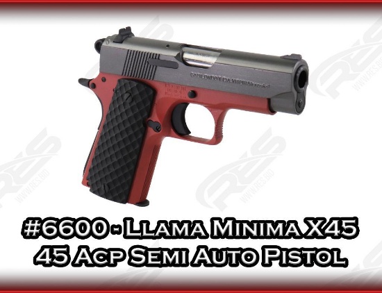Llama Minima X45 45 Acp Semi Auto Pistol