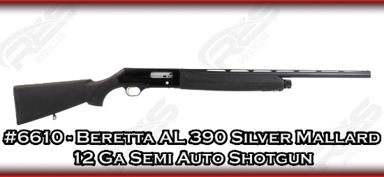 Beretta AL 390 Silver Mallard 12 Ga Semi Auto Shotgun