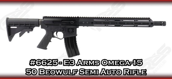 E3 Arms Omega-15 50 Beowulf Semi Auto Rifle