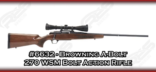 Browning A-Bolt 270 WSM Bolt Action Rifle