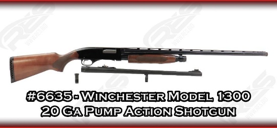 Winchester Model 1300 20 Ga Pump Action Shotgun