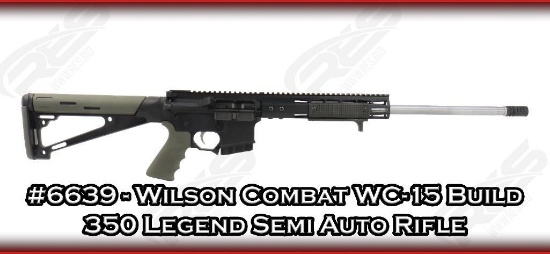 Wilson Combat WC-15 Build 350 Legend Semi Auto Rifle