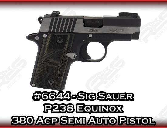 Sig Sauer P238 Equinox 380 Acp Semi Auto Pistol