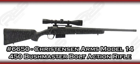 Christensen Arms Model 14 450 Bushmaster Bolt Action Rifle