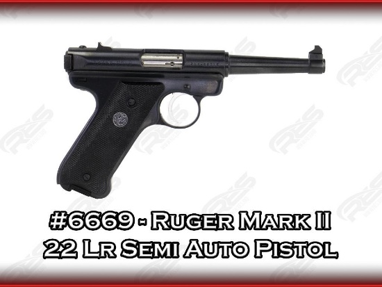 Ruger Mark II 22 Lr Semi Auto Pistol