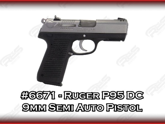 Ruger P95 DC 9mm Semi Auto Pistol