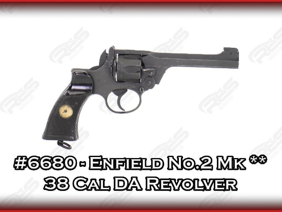 Enfield No.2 Mk ** 38 Cal Double Action Revolver