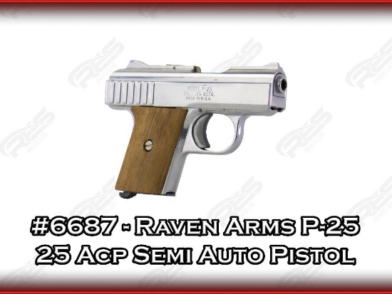 Raven Arms P-25 25 Acp Semi Auto Pistol