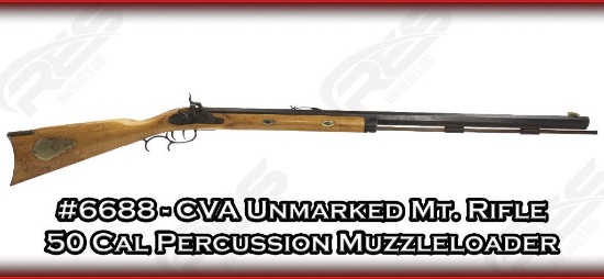CVA Unmarked Mt. Rifle 50 Cal Percussion Muzzleloader
