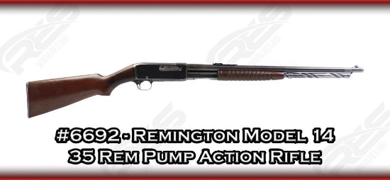 Remington Model 14 35 Rem Pump Action Rifle