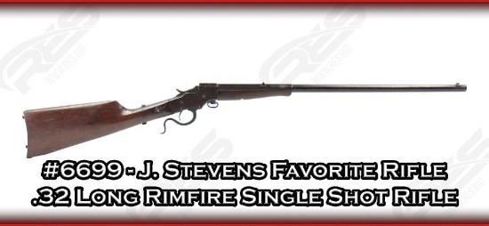 J. Stevens Favorite Rifle .32 Long Rimfire Single Shot Rifle