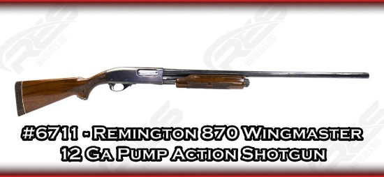 Remington 870 Wingmaster 12 Ga Pump Action Shotgun