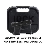 Glock 27 Gen 4 40 S&W Semi Auto Pistol