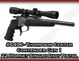 Thompson Center Contender Gen 1 22 Hornet Single Shot Pistol