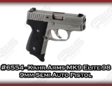 Kahr Arms MK9 Elite 98 9mm Semi Auto Pistol