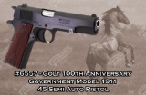 Colt 100th Anniversary Government Model 1911 45 Semi Auto Pistol