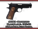 Browning Black Label 1911-22 22 Lr Semi Auto Pistol