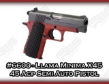 Llama Minima X45 45 Acp Semi Auto Pistol