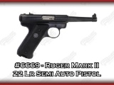 Ruger Mark II 22 Lr Semi Auto Pistol