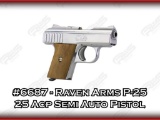Raven Arms P-25 25 Acp Semi Auto Pistol
