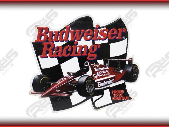 "ABSOLUTE" Budweiser Formula 1 Racing Sign