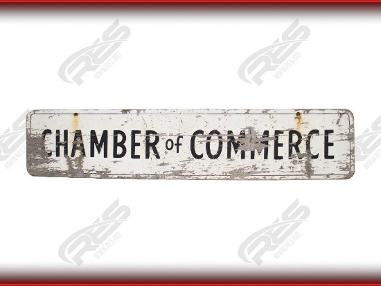 "ABSOLUTE" Chamber of Commerce Wooden Sign