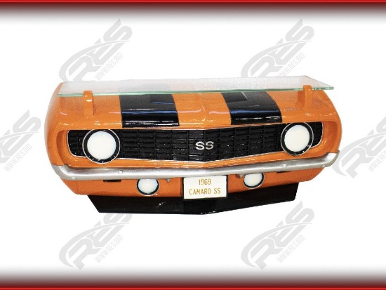"ABSOLUTE" Wall Mount Glass Shelf Shaped Like Chevy Camaro