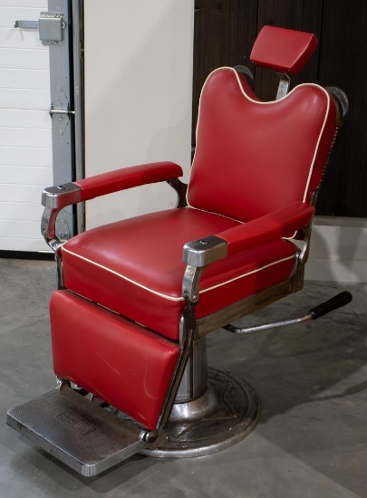 "ABSOLUTE" Vintage F. & E. Koenigkramer Reliance Barber Chair