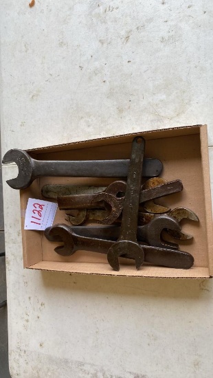 (8) Large Open End Wrenches