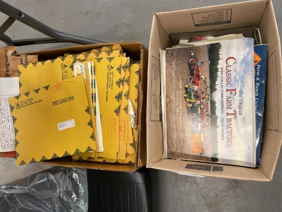 (2) Boxes Misc. Farm and Tractor Literature