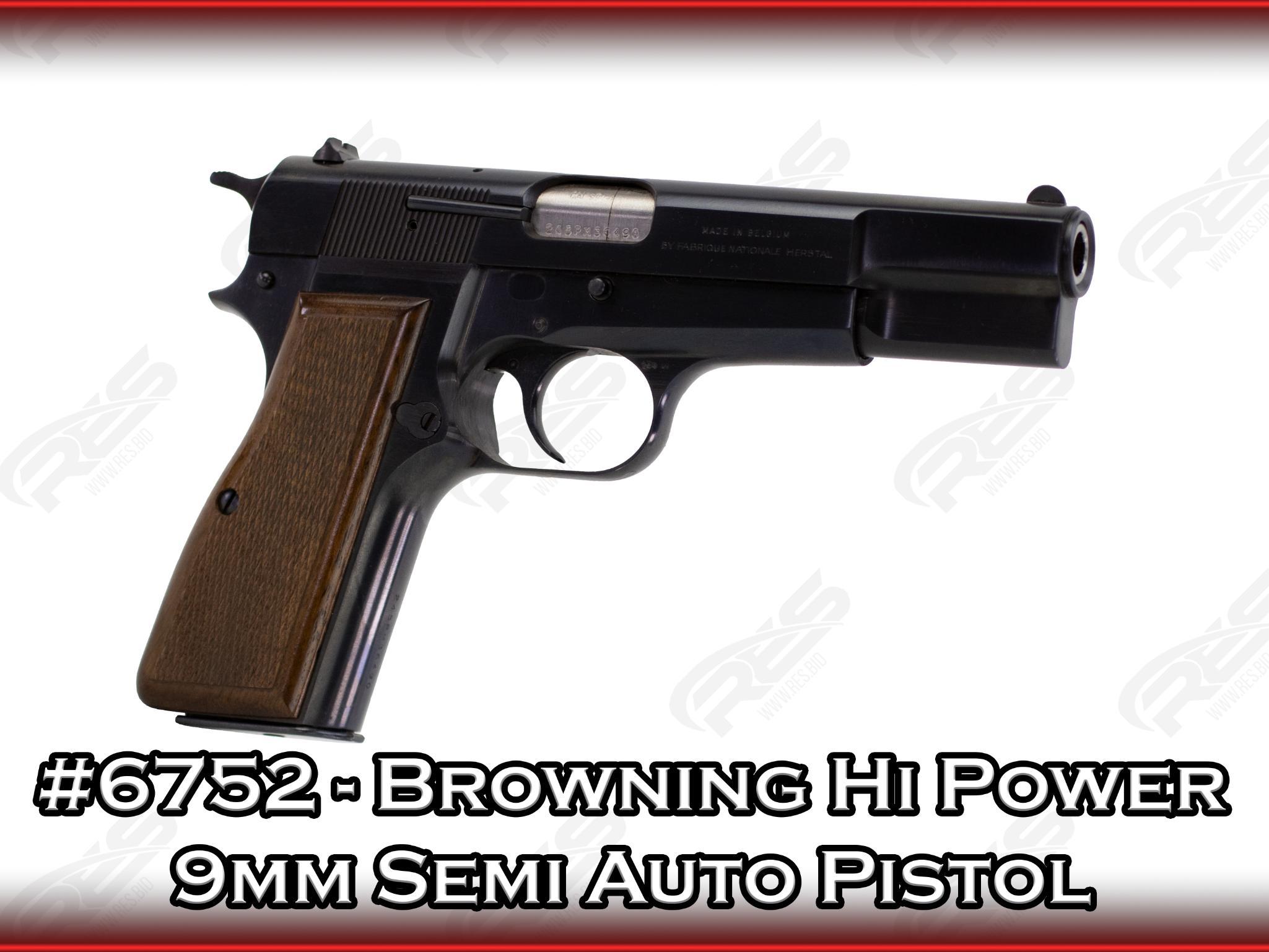 Browning Hi Power 9mm Semi Auto Pistol Proxibid