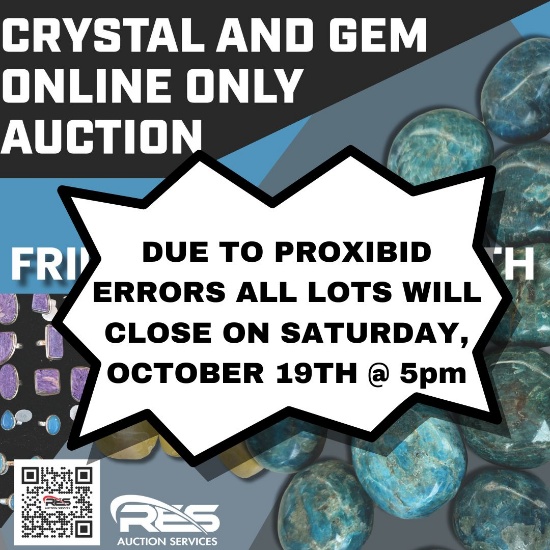 Crystal and Gem Online Only Auction
