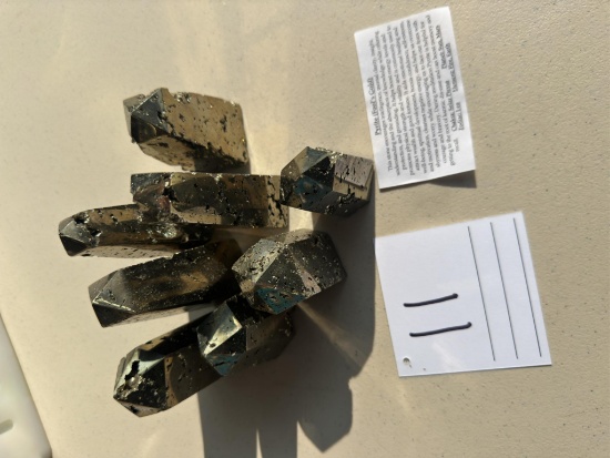 Pyrite - fools gold 8 pieces