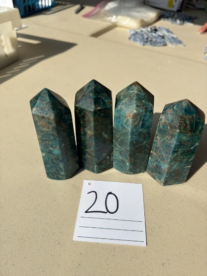 Blue Apatite - Lot of 4
