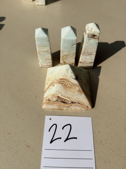 Caribbean Calcite - Lot of 4