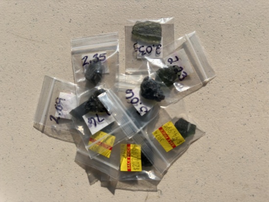 Moldavite lot of 10