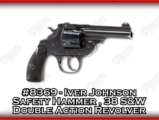 Iver Johnson Safety Hammer 38 S&W Double Action Revolver