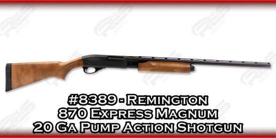 Remington 870 Express Magnum 20 Ga Pump Action Shotgun