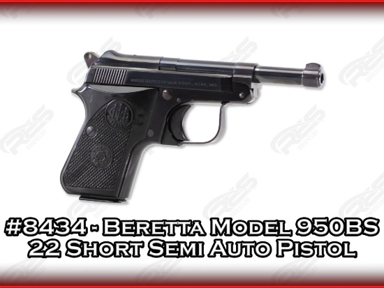 Beretta Model 950BS 22 Short Semi Auto Pistol
