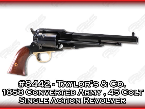 Taylor's & Co. 1858 Converted Army 45 Colt Single Action Revolver