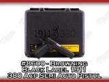 Browning Black Label 1911 380 Acp Semi Auto Pistol