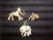 Lot of vintage elephant pins