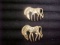 Lot of 2 zebra pins