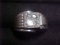Vintage mens sterling silver ring with setting size 10